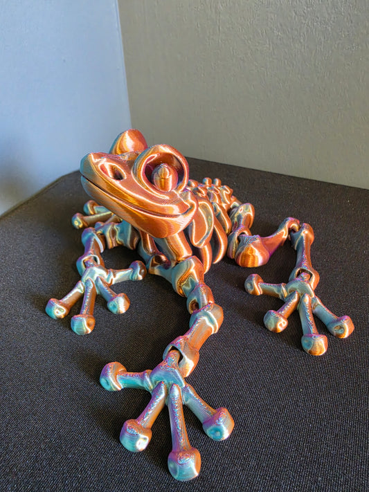 Articulated Skeleton Frog toy by Flexi Factory