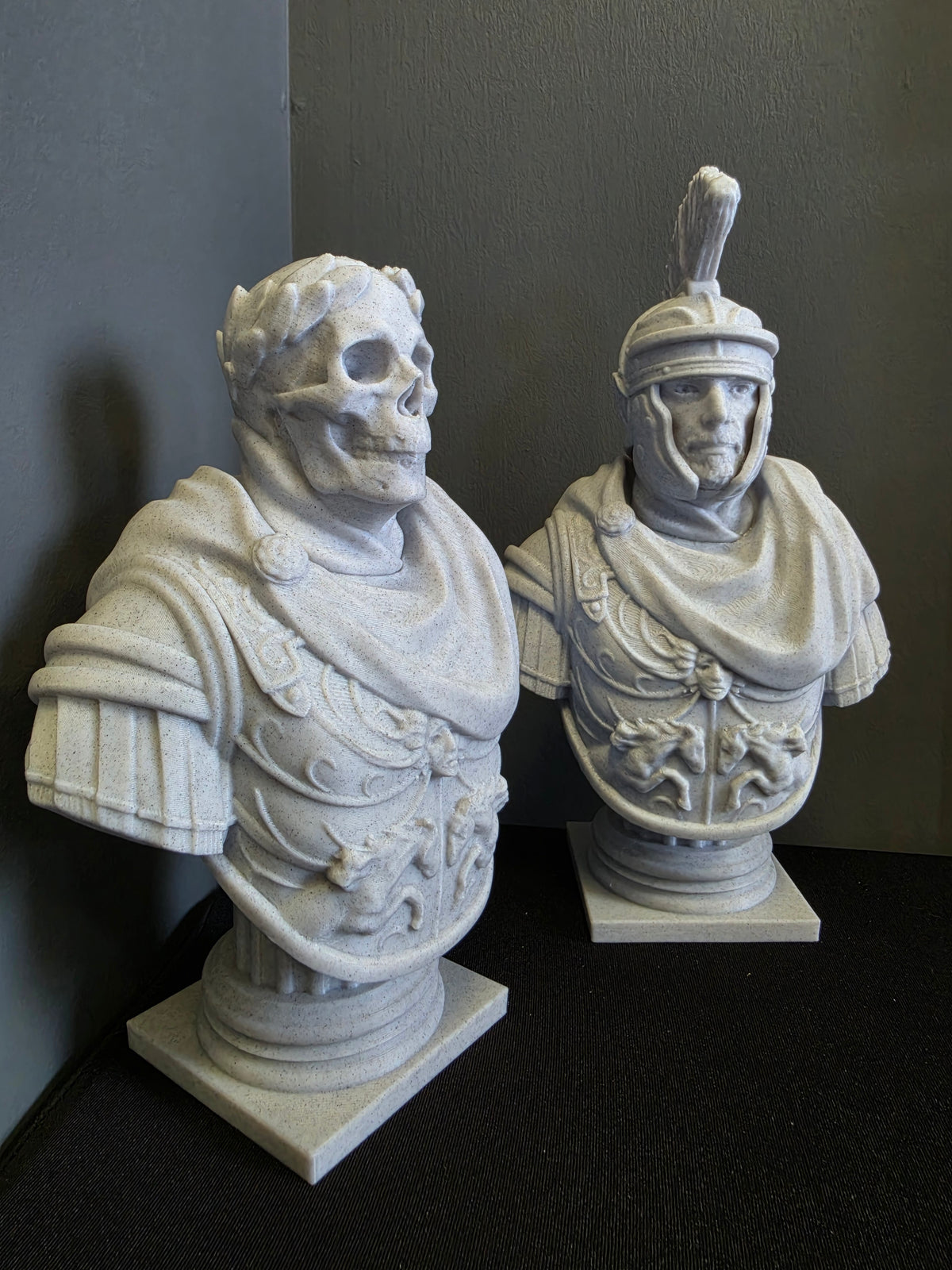 Roman Centurion Bust – Marble Roman Warrior Sculpture
