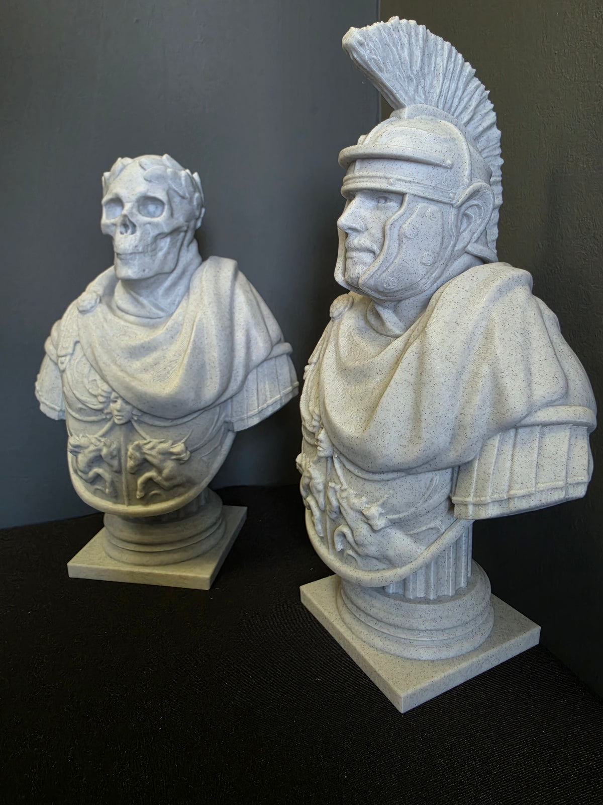 Roman Centurion Bust – Marble Roman Warrior Sculpture