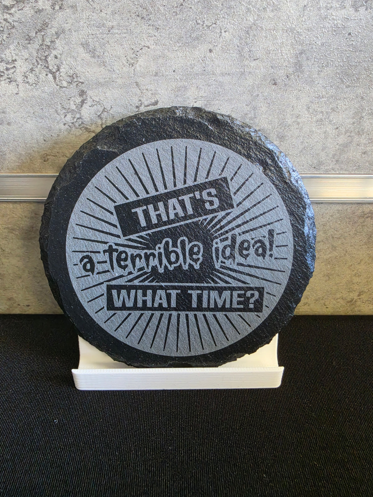 Laser Engraved Slate Coasters