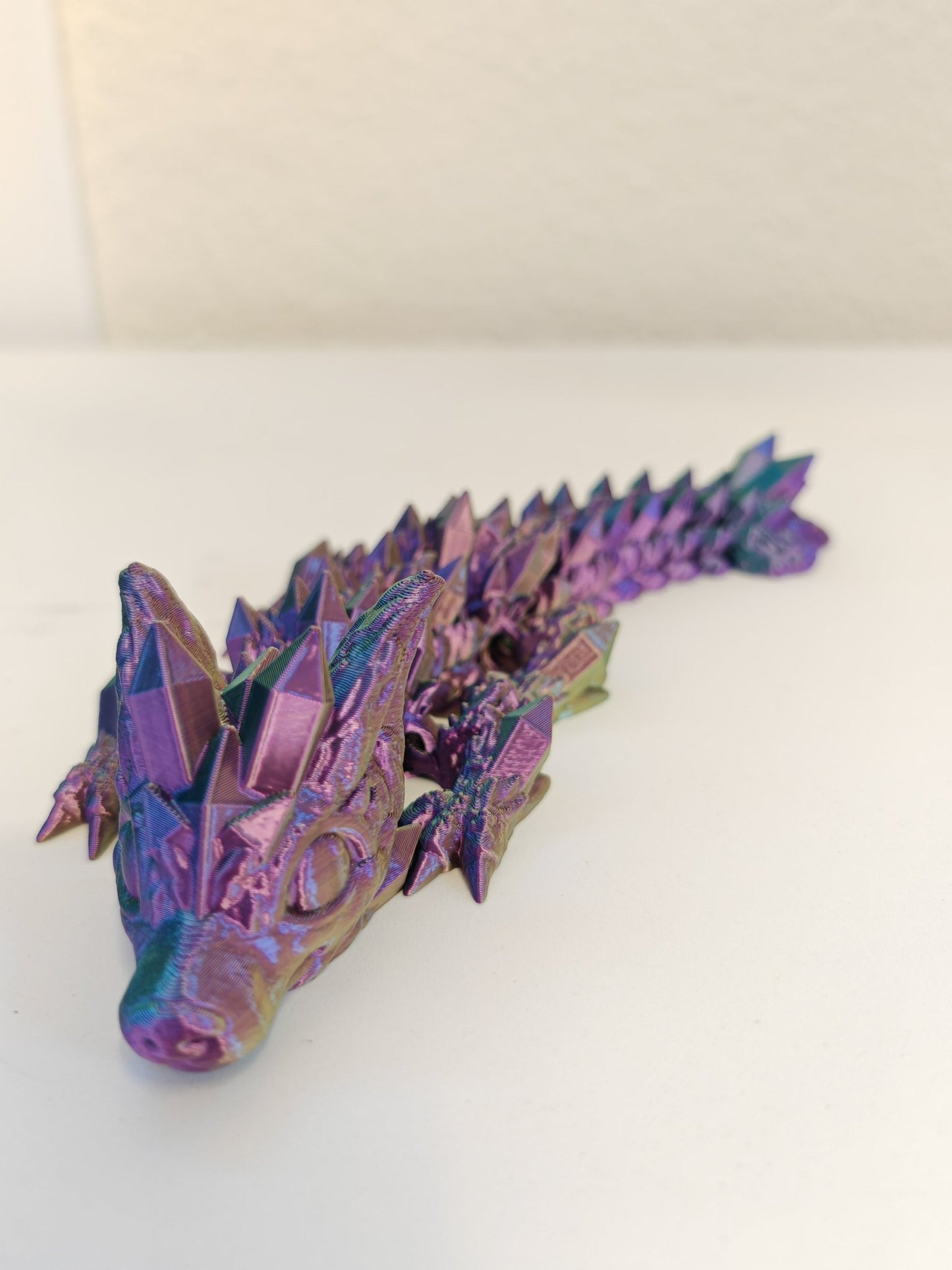 Articulated Baby Crystal Wolf – Flexible UKCA Certified Fidget Toy - FAN3DP