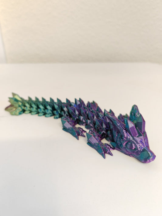 Articulated Baby Crystal Wolf – Flexible UKCA Certified Fidget Toy - FAN3DP