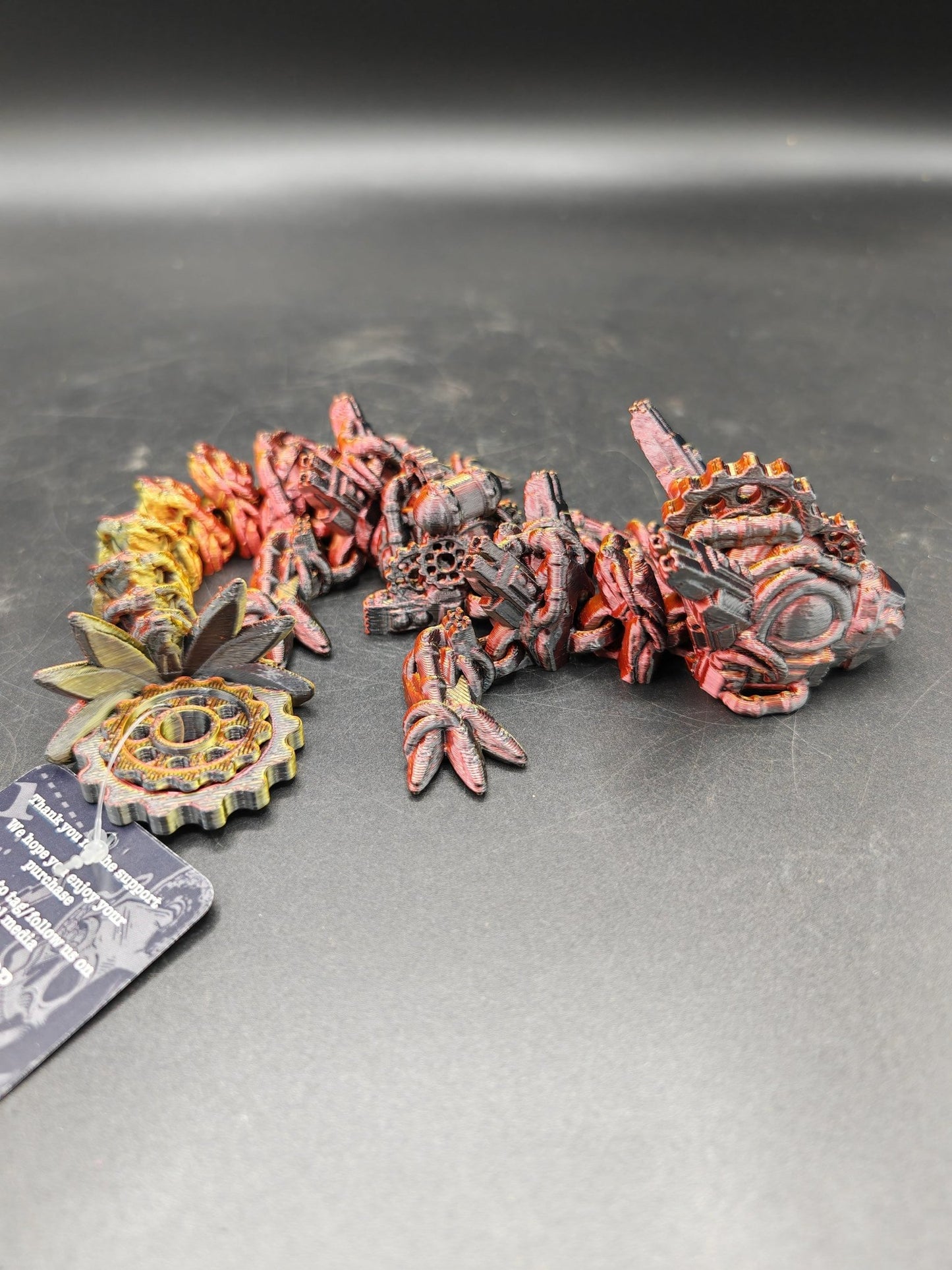 Articulated Baby Steampunk Dragon – Flexible UKCA Certified Fidget Toy - FAN3DP
