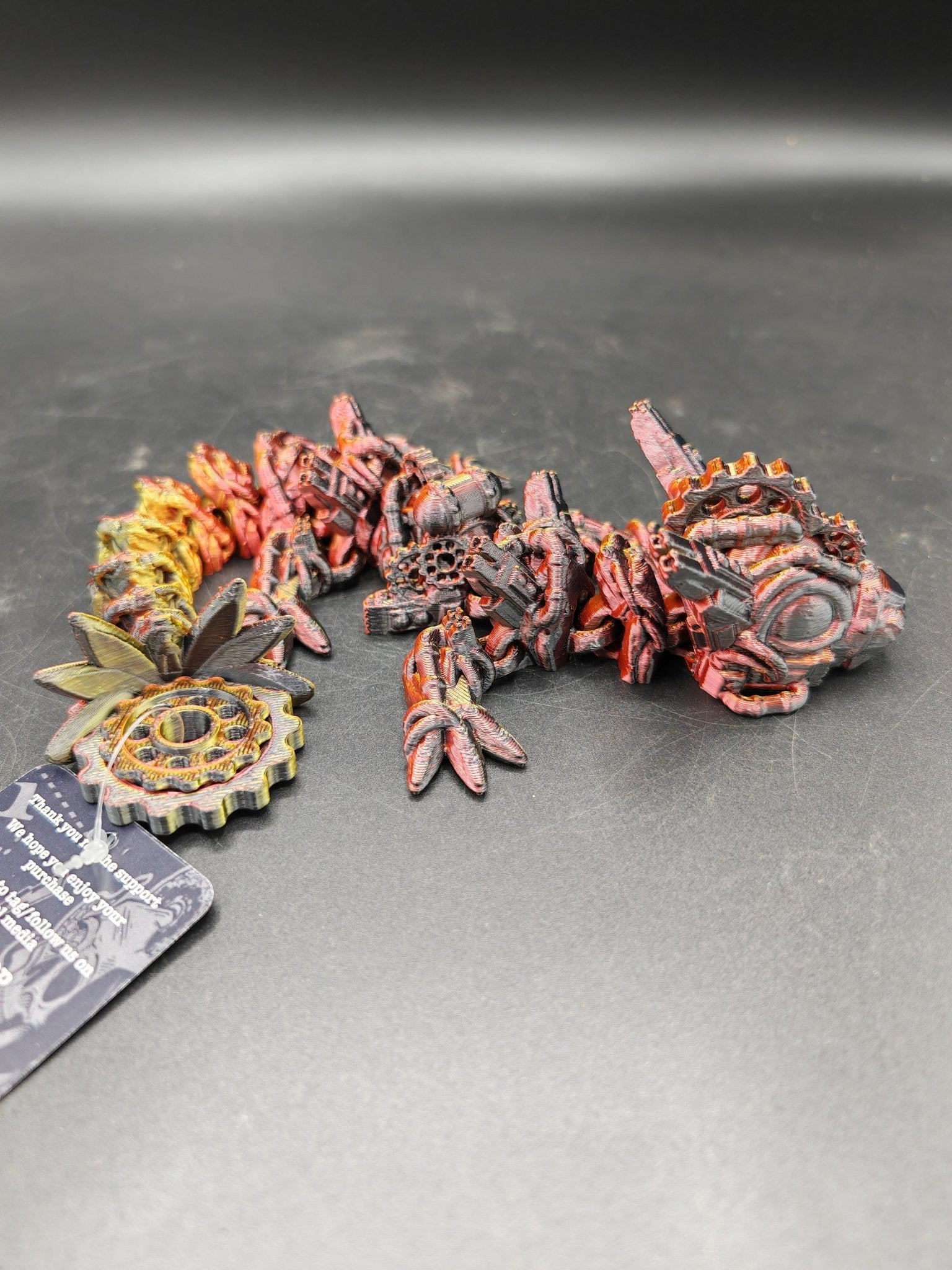 Articulated Baby Steampunk Dragon – Flexible UKCA Certified Fidget Toy - FAN3DP