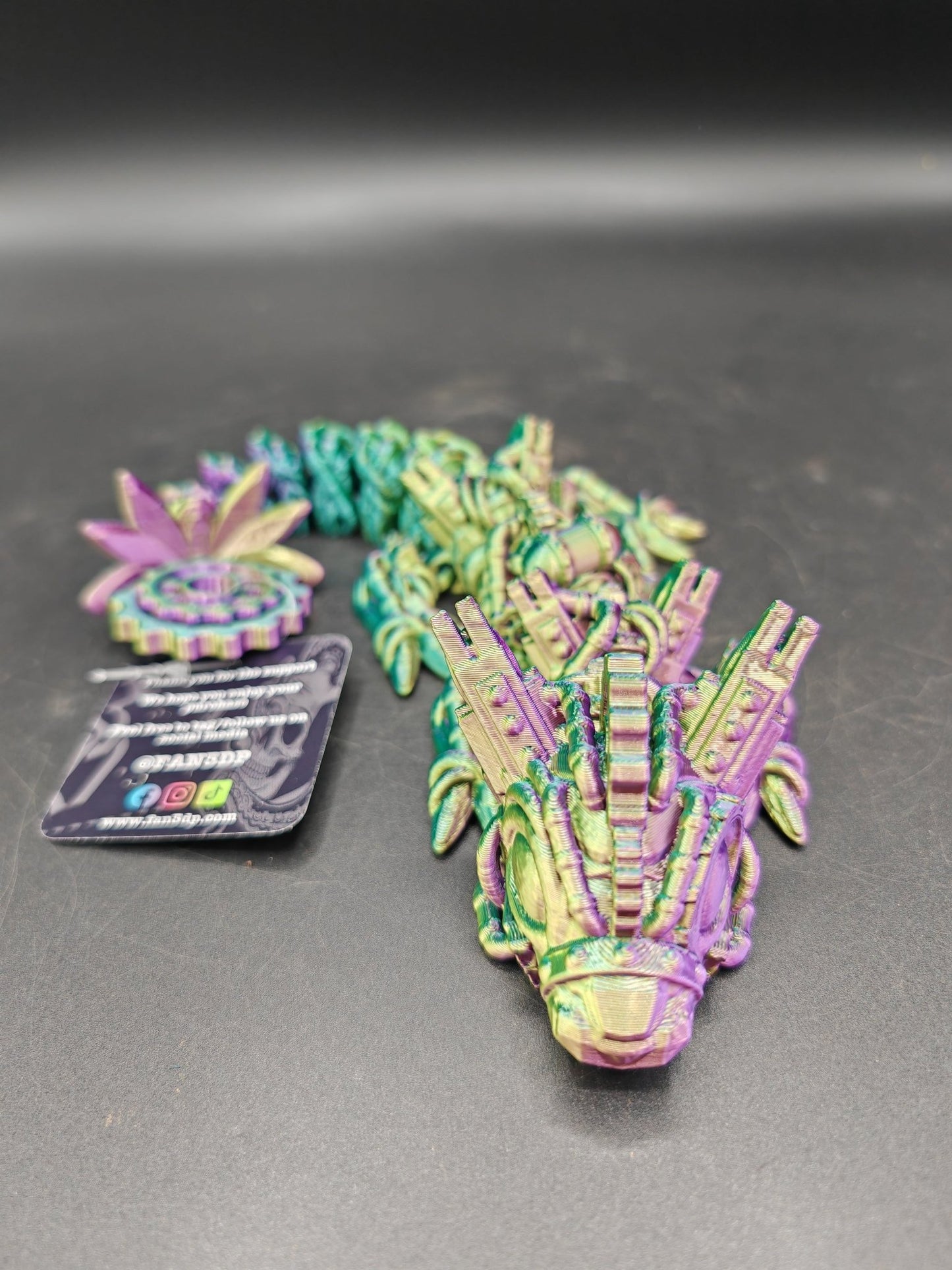 Articulated Baby Steampunk Dragon – Flexible UKCA Certified Fidget Toy - FAN3DP