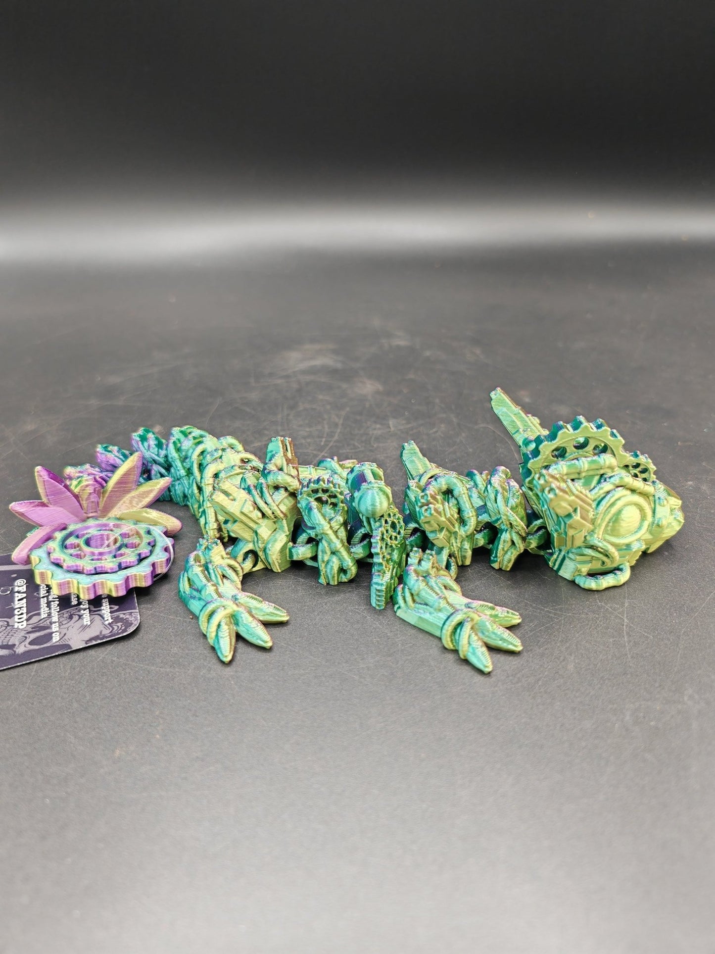 Articulated Baby Steampunk Dragon – Flexible UKCA Certified Fidget Toy - FAN3DP