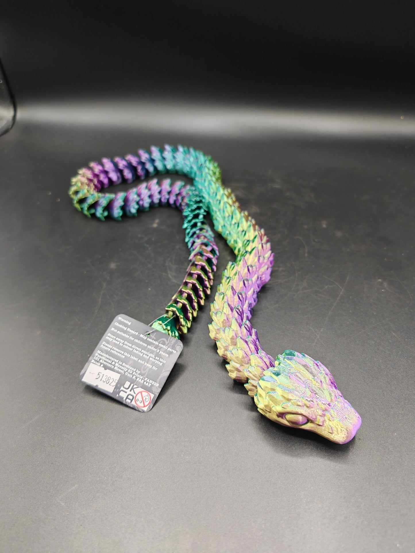 Articulated Crystal Snake – Flexible UKCA Certified Fidget Toy - FAN3DP