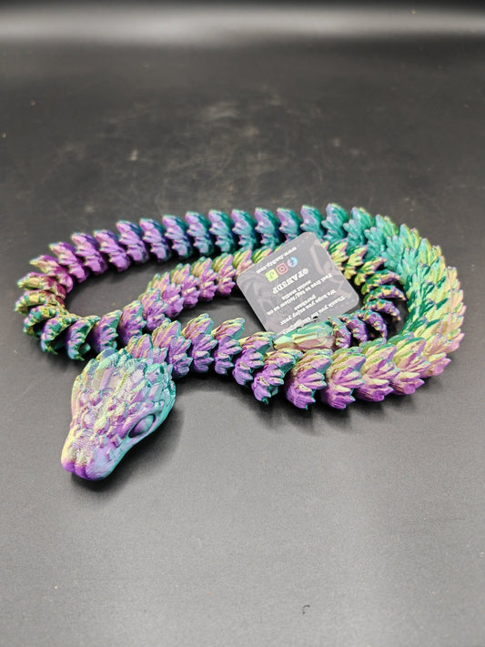 Articulated Crystal Snake – Flexible UKCA Certified Fidget Toy - FAN3DP