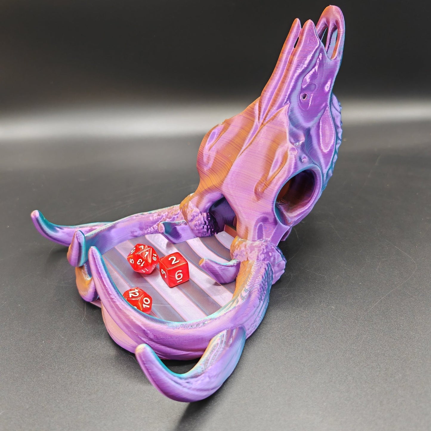 Deer Skull Dice Tower with Antlers – Tabletop RPG Dice Roller - FAN3DP