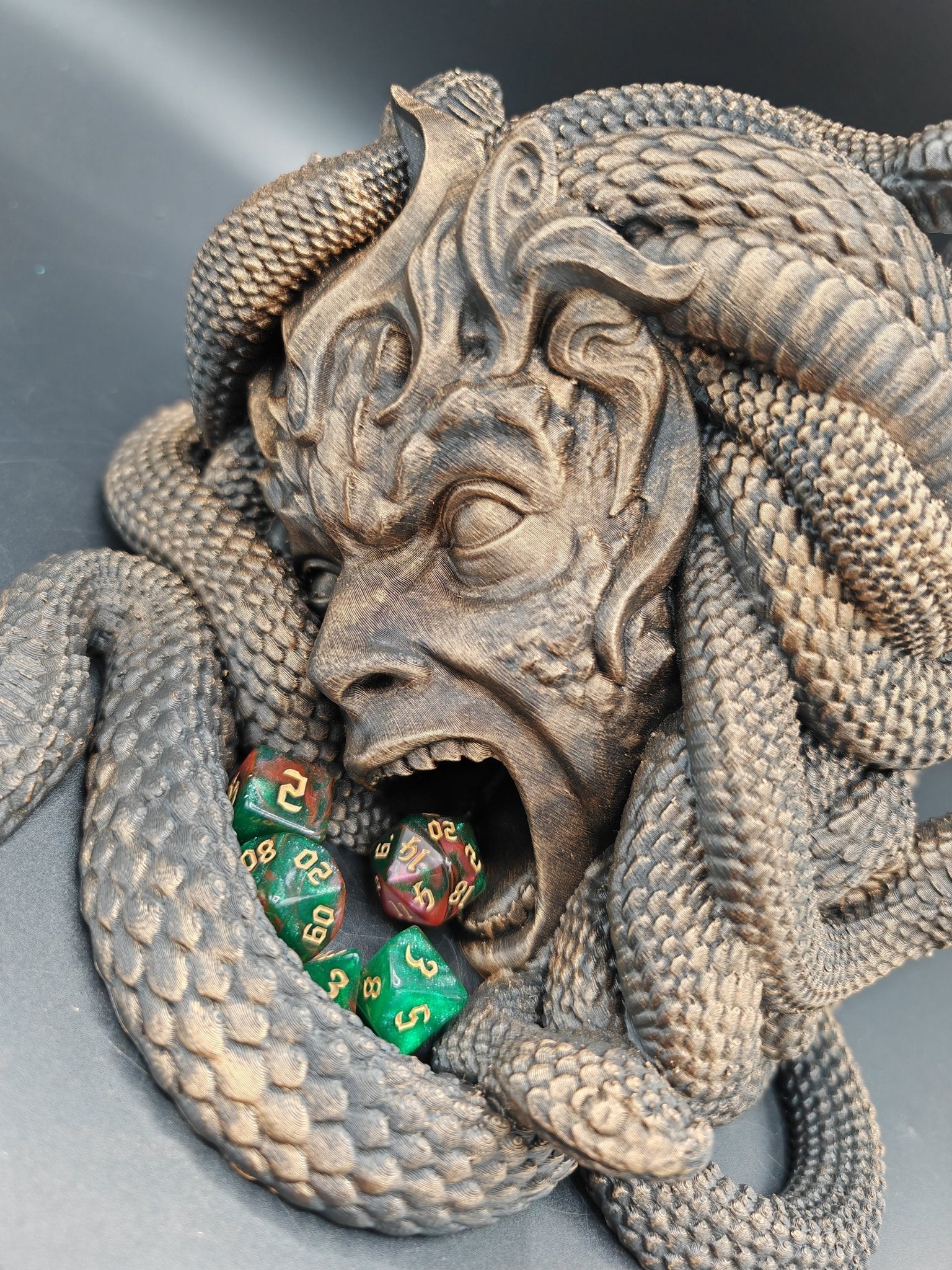 Gorgon Dice Tower – Mythical Medusa Dice Roller - FAN3DP