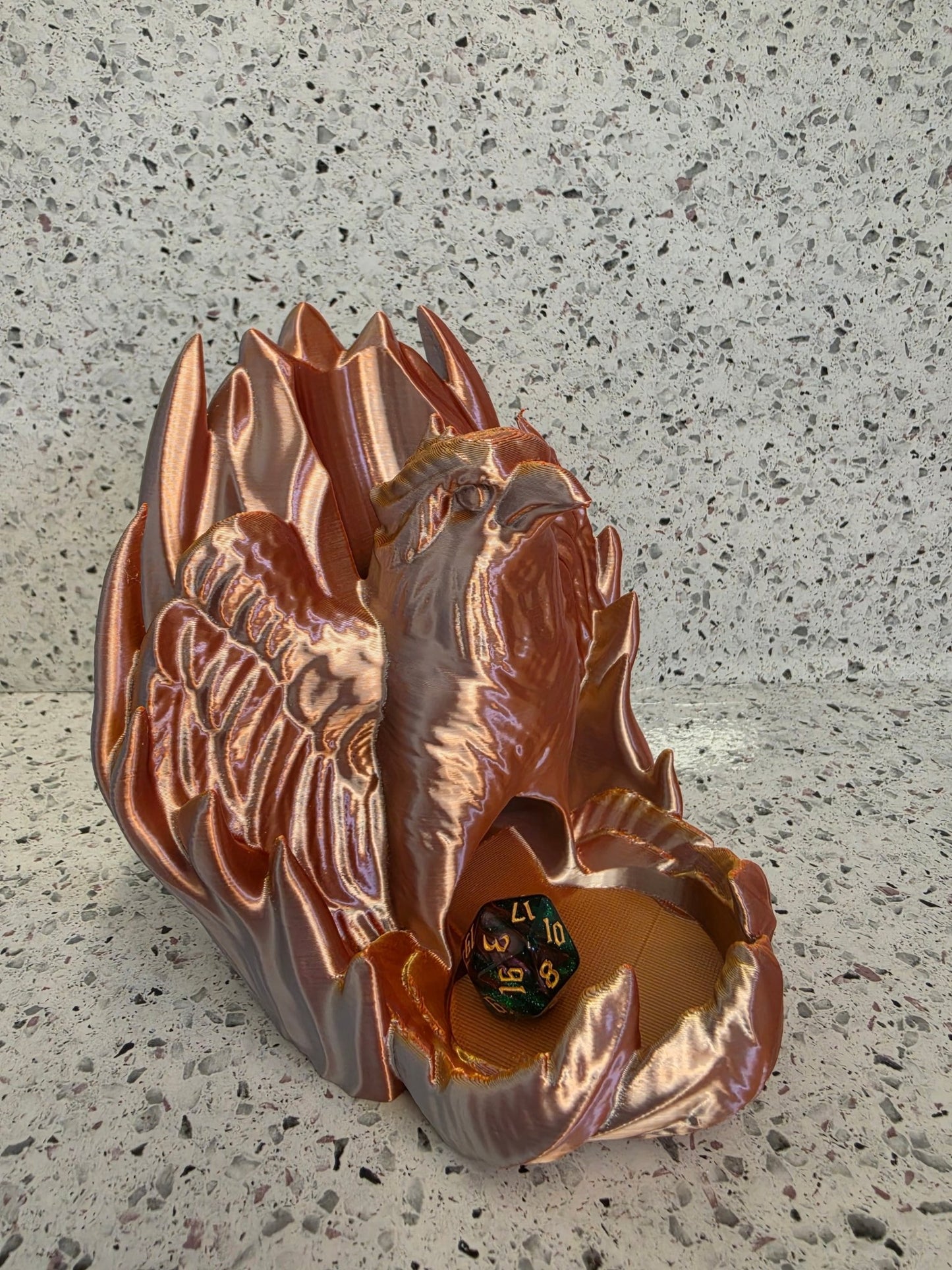 Phoenix Dice Tower – Fantasy Flame Roller - FAN3DP