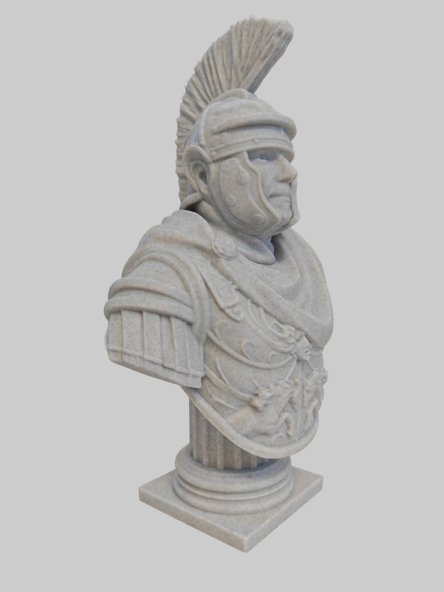 Roman Centurion Bust – Classical Warrior Display Sculpture - FAN3DP