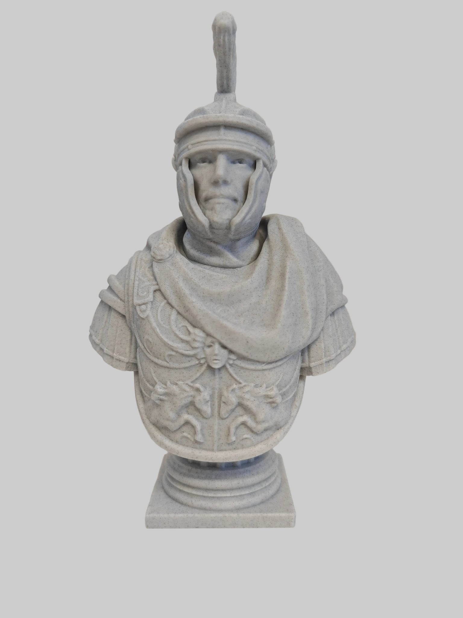 Roman Centurion Bust – Classical Warrior Display Sculpture - FAN3DP