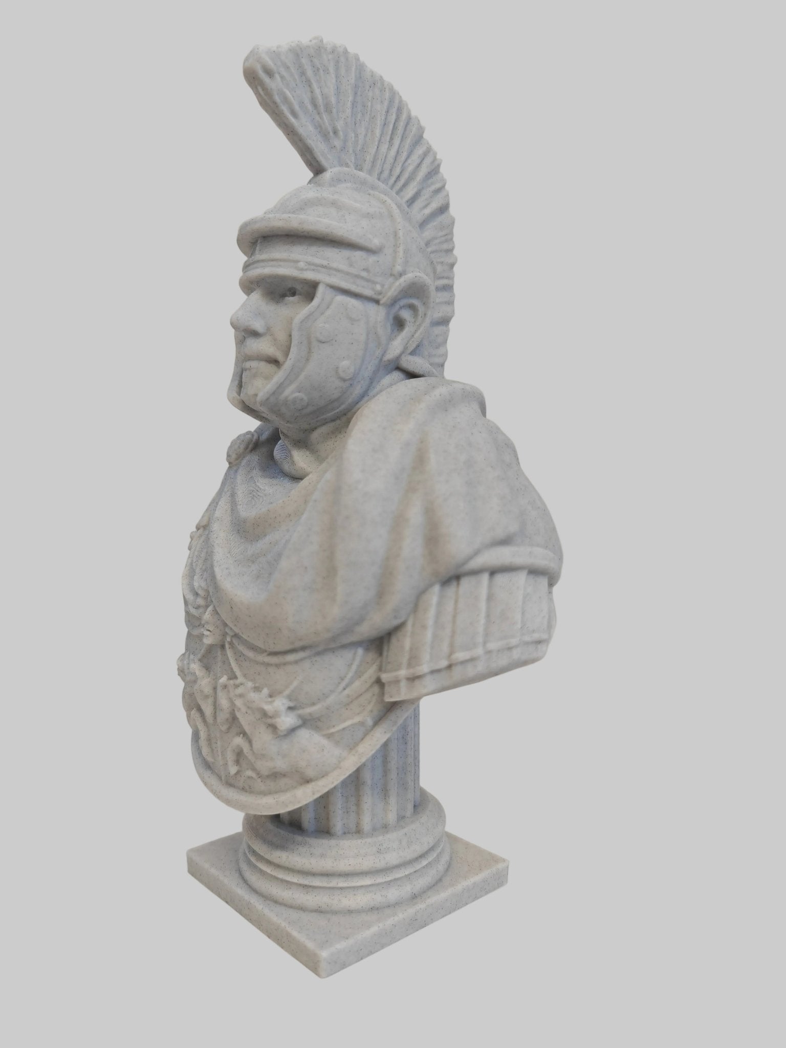 Roman Centurion Bust – Classical Warrior Display Sculpture - FAN3DP